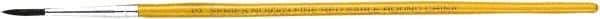 Premier Paint Roller - #5 Sable Artist's Paint Brush - 1/8" Wide, 1/2" Bristle Length, 5" Wood Handle - Caliber Tooling