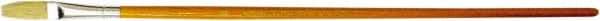 Premier Paint Roller - #6 Sable Artist's Paint Brush - 1/2" Wide, 1/4" Bristle Length, 8-1/4" Wood Handle - Caliber Tooling