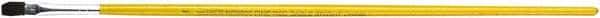 Premier Paint Roller - #4 Sable Artist's Paint Brush - 1/4" Wide, 21/32" Bristle Length, 8-1/4" Wood Handle - Caliber Tooling