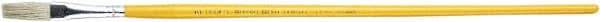 Premier Paint Roller - #3 Bristle Artist's Paint Brush - 1/4" Wide, 1-1/2" Bristle Length, 8-1/4" Wood Handle - Caliber Tooling