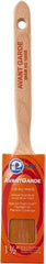 Premier Paint Roller - 1-1/2" Oval Polyester Sash Brush - 2-1/2" Bristle Length, 7" Wood Sash Handle - Caliber Tooling