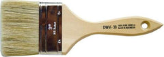 Premier Paint Roller - 3" Flat White China Bristle Chip Brush - 2" Bristle Length, 5-3/4" Wood Beavertail Handle - Caliber Tooling