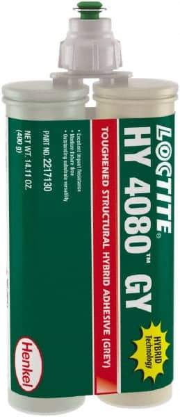 Loctite - 400 g Dual Cartridge Two Part Adhesive - 5 to 10 min Working Time, 302°F - Caliber Tooling