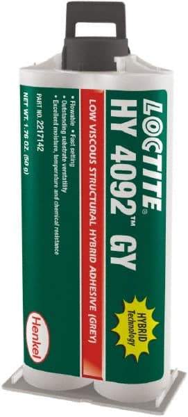 Loctite - 50 g Dual Cartridge Two Part Adhesive - 3 to 5 min Working Time - Caliber Tooling