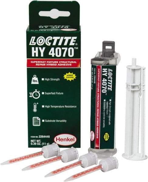 Loctite - 11 g Dual Cartridge Two Part Adhesive - 5 min Working Time - Caliber Tooling