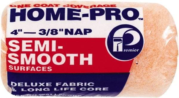 Premier Paint Roller - 3/8" Nap, 4" Wide Paint Roller Cover - Semi-Smooth Texture, Polyester - Caliber Tooling