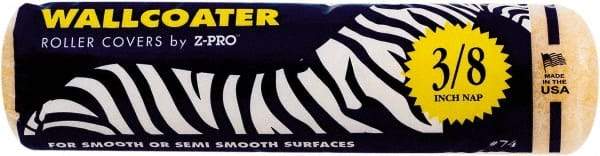 Premier Paint Roller - 3/8" Nap, 9" Wide Paint Roller Cover - Semi-Smooth Texture, Polyester - Caliber Tooling