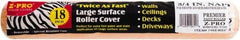 Premier Paint Roller - 3/4" Nap, 18" Wide Paint Roller Cover - Rough Texture, Polyester - Caliber Tooling