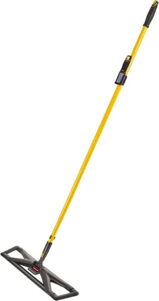 Rubbermaid - 57" Long x 5-1/2" Wide Dust Mop Frame - Black, Hook & Loop - Caliber Tooling