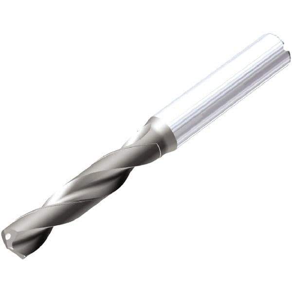 Kennametal - Letter E (1/4) 138° Spiral Flute Solid Carbide Screw Machine Drill Bit - Caliber Tooling