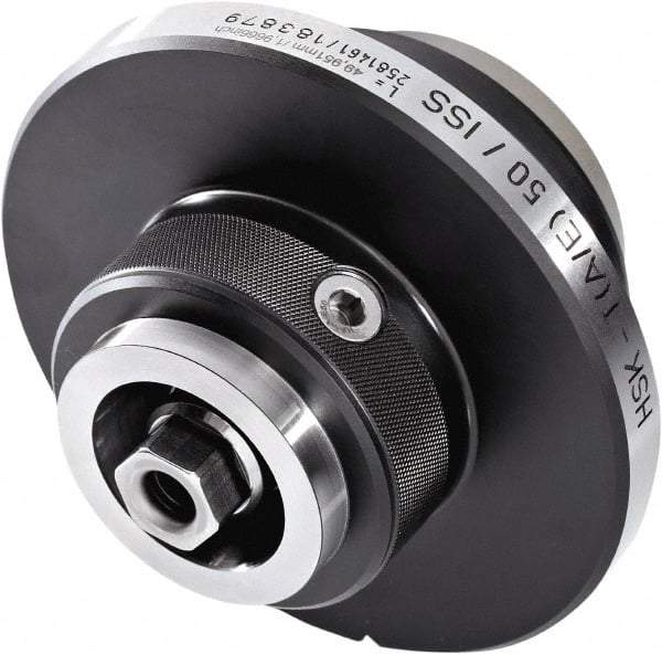 HAIMER - HSK63 & HSK80 Taper, On-Center/Rotating, Spindle Adapter - 80mm Projection, Use with ISS-U Spindle - Caliber Tooling