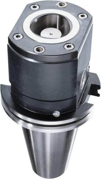 HAIMER - CAPTO C4 Taper, On-Center/Rotating, Spindle Adapter - 50mm Projection, Use with ISO50 Spindle - Caliber Tooling