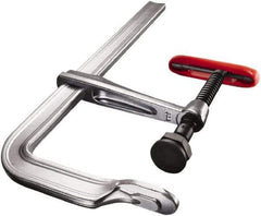 Bessey - 4-3/4" Throat Depth, 18" Max Capacity, Standard Sliding Arm Clamp - 1,980 Lb Clamping Pressure, 45/64" Spindle Diam - Caliber Tooling