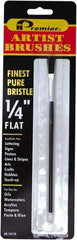 Premier Paint Roller - 1/4" Bristle Artist's Paint Brush - 1/4" Wide, 7/8" Bristle Length, 5" Wood Handle - Caliber Tooling