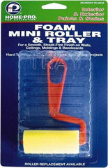 Premier Paint Roller - Mini Paint Roller Set - 5" Wide, Plastic Frame, Includes Paint Tray, Roller Cover & Frame - Caliber Tooling