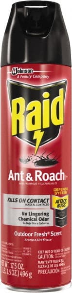 Raid - Pack of (12) 17.5-oz Aerosol Cans Ant, Roach, Silverfish, Spider & Waterbug Killer - Caliber Tooling