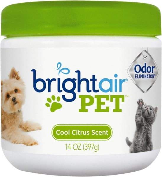 BRIGHT Air - 14 oz Tub Odor Neutralizer - Gel, Cool Citrus Scent - Caliber Tooling