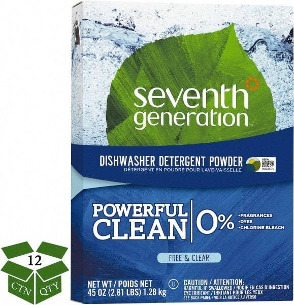 Seventh Generation - 45 oz Box Automatic Dishwashing Powder - Unscented - Caliber Tooling