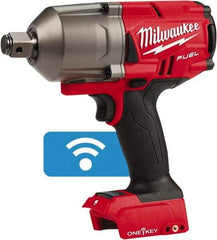 Milwaukee Tool - 3/4" Drive 18 Volt Pistol Grip Cordless Impact Wrench & Ratchet - 1,800 RPM, 0 to 2,400 BPM, 1,500 Ft/Lb Torque, Lithium-Ion Batteries Not Included - Caliber Tooling