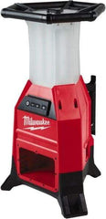 Milwaukee Tool - 18 Volts, 9000 Lumens, Cordless Work Light - Red/Black, 15 hr Run Time - Caliber Tooling