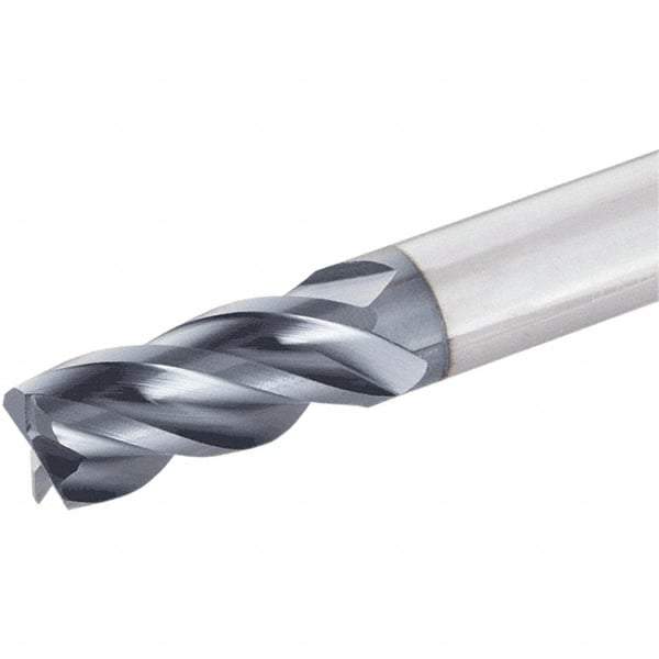 Iscar - 3/4", 4 Flute, Single End, Solid Carbide, 0.04" Corner Radius End Mill - 4" OAL, Right Hand Flute, 1-1/2" LOC, Right Hand Cut - Caliber Tooling