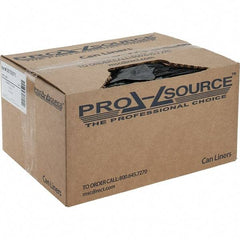 PRO-SOURCE - 1 mil Thick, Heavy-Duty Trash Bags - Linear Low-Density Polyethylene (LLDPE), Flat Pack Dispenser, 15" Wide x 23" High, Black - Caliber Tooling