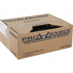 PRO-SOURCE - 1 mil Thick, Heavy-Duty Trash Bags - Linear Low-Density Polyethylene (LLDPE), Flat Pack Dispenser, 40" Wide x 46" High, Black - Caliber Tooling