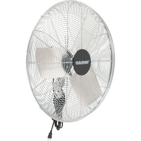 PRO-SOURCE - 24" Blade, 1/4 hp, 5,000 & 6,800 CFM, Oscillating Industrial Circulation Fan - Fan Head Only, 115 Volts, 2 Speed - Caliber Tooling