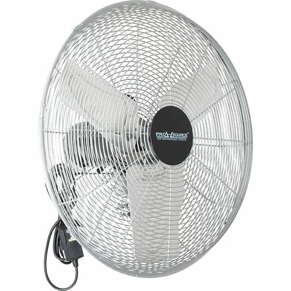 PRO-SOURCE - 24" Blade, 1/4 hp, 5,200, 6,000 & 7,700 CFM, Oscillating Industrial Circulation Fan - Back-Mounted, 120 VAC Volts, 1.60-1.90 Amps, 3 Speed - Caliber Tooling