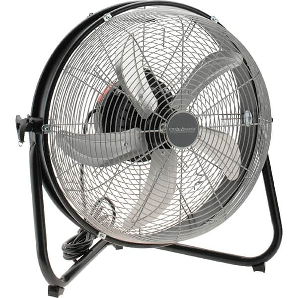 PRO-SOURCE - 18" Blade, 5/64 hp, 1,550, 2,000 & 2,680 CFM, Oscillating Industrial Circulation Fan - Floor Stand, 120 Volts, 3 Speed - Caliber Tooling