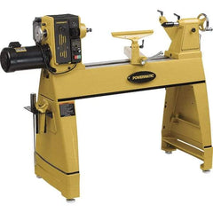 Powermatic - 20" Swing, 36" Between Centers, 220 Volt, Triple Phase Toolroom Lathe - 2MT Taper, 2 hp, 15 to 3,200 RPM, 5/8" Bore Diam, 36-1/2" Deep x 47" High x 81" Long - Caliber Tooling