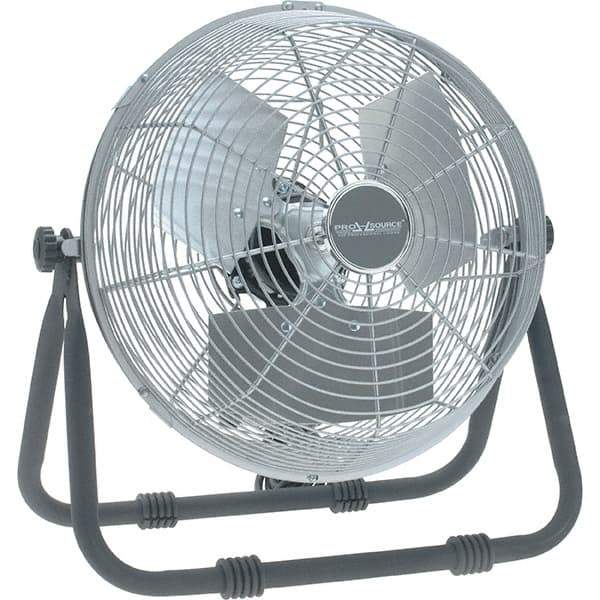 PRO-SOURCE - 12" Blade, 1/12 hp, 1,650, 2,300 & 2,750 CFM, Low Floor Stand Industrial Circulation Fan - Floor Stand, 120 Volts, 1.1 Amps, 3 Speed - Caliber Tooling