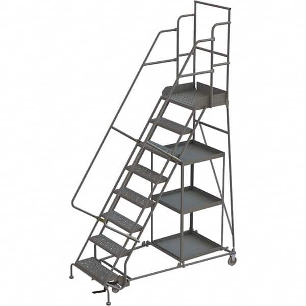 TRI-ARC - Rolling & Wall Mounted Ladders & Platforms Type: Stock-Picking Ladder Style: Rolling Safety Stock Picking Ladder - Caliber Tooling