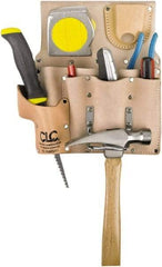 CLC - Knife Holster with 8 Pockets - Leather, Natural (Color) - Caliber Tooling