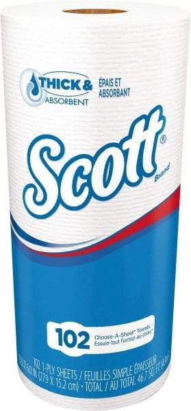 Scott - Perforated Roll of 1 Ply White Paper Towels - 11" Wide, 53' Roll Length - Caliber Tooling