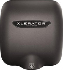 Excel Dryer - 1490 Watt Graphite Finish Electric Hand Dryer - 208/277 Volts, 6.2 Amps, 11-3/4" Wide x 12-11/16" High x 6-11/16" Deep - Caliber Tooling