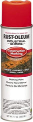 Rust-Oleum - 17 fl oz Red/Orange Paint & Primer - 400' Coverage at 1" Wide, Solvent Base Formula, >500 gL VOC - Caliber Tooling