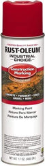 Rust-Oleum - 17 fl oz Red Paint & Primer - 400' Coverage at 1" Wide, Solvent Base Formula, >500 gL VOC - Caliber Tooling