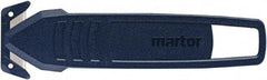 Martor USA - Recessed/Hook Blade Safety Utility Knife - Dark Blue Poly-Steel Handle, 1 Blade Included - Caliber Tooling