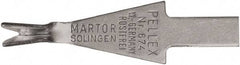 Martor USA - 10 Piece, Carbon Steel, Utility Knife Blade - 1.26" Long - Caliber Tooling