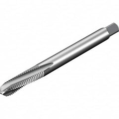 Sandvik Coromant - 3 Flute 3B Spiral Flute Tap - Powdered Metal High Speed Steel, Uncoated - Caliber Tooling