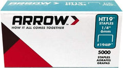 Arrow - 3/8" Wide High Carbon Steel Light-Duty Staples - 1/4" Leg Length - Caliber Tooling