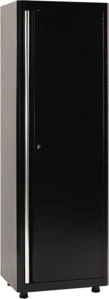 Sandusky Lee - 4 Shelf Locking Storage Cabinet - Steel, 24" Wide x 18" Deep x 72" High, Black - Caliber Tooling