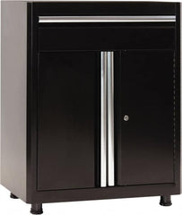 Sandusky Lee - 3 Shelf Base Storage Cabinet - Steel, 30" Wide x 18" Deep x 36" High, Black - Caliber Tooling