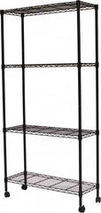 Sandusky Lee - 4 Shelf Wire Shelving Unit - 36" Wide x 14" Deep x 54" High, - Caliber Tooling