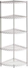 Sandusky Lee - 5 Shelf Wire Shelving Unit - 14" Wide x 14" Deep x 47" High, - Caliber Tooling