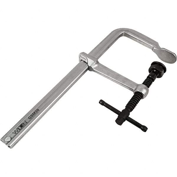 Wilton - 5-1/2" Throat Depth, 12" Max Capacity, Heavy-Duty F Sliding Arm Clamp - 2,660 Lb Clamping Pressure - Caliber Tooling