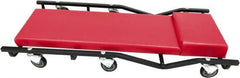 Whiteside - 660 Lb Capacity, 6 Wheel Creeper with Fixed Headrest - Steel, 40" Long x 5-1/8" High x 17" Wide - Caliber Tooling