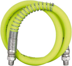 Legacy - 3' Long, 10,000 psi Operating Pressure, Rubber Grease Gun Hose - 3/16 NPT, 10,000 psi Burst Pressure - Caliber Tooling