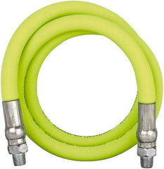 Legacy - 3' Long, 10,000 psi Operating Pressure, Rubber Grease Gun Hose - 3/16 NPT, 10,000 psi Burst Pressure - Caliber Tooling